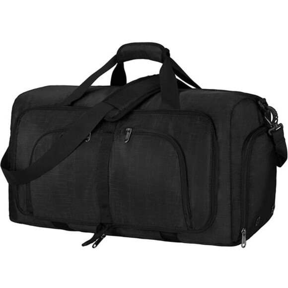 Duffel Bags for Traveling, 65L Carry on Foldable Weekender Overnight Bag for Men